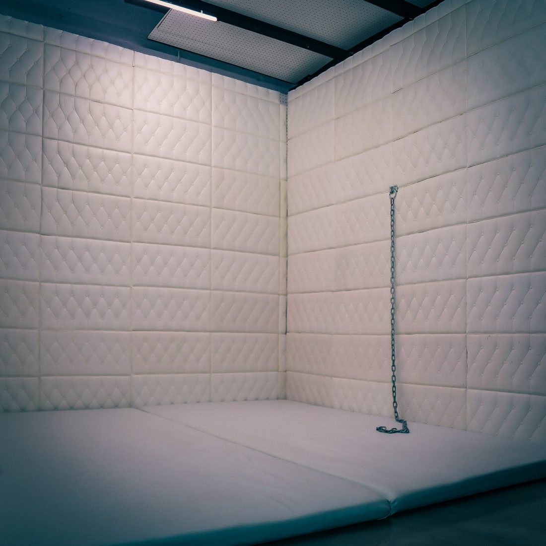 White Padded Room & Insane Asylum Standing Production Set